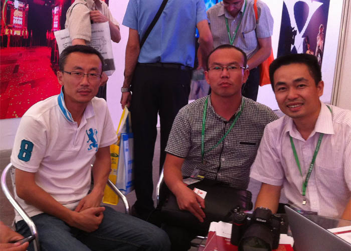 瑞呈廣告李總、天津大豐廣告張總、產品經理翁生