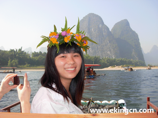 美麗的漓江，美麗的女孩
